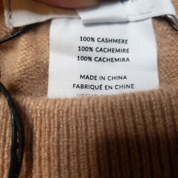 Naadam Cashmere slim tan joggers size medium - Picture 6 of 7